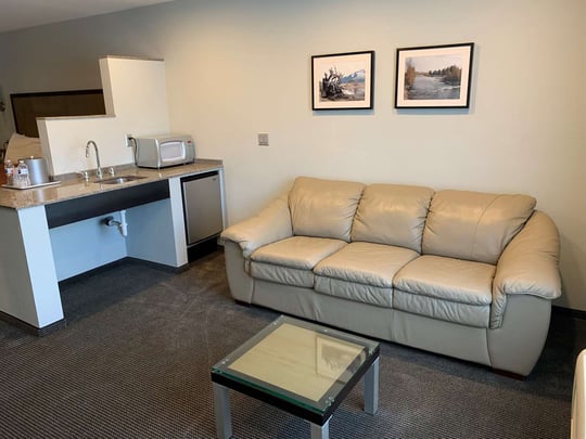 Single King with a Sleeper Sofa