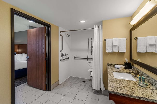 King Suite ADA Rollin Shower