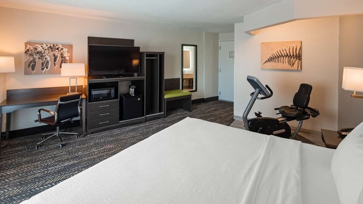 Standard King w/ Exercise Bike