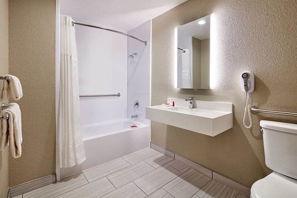 Single Queen Accessible Bathroom Tub Shower