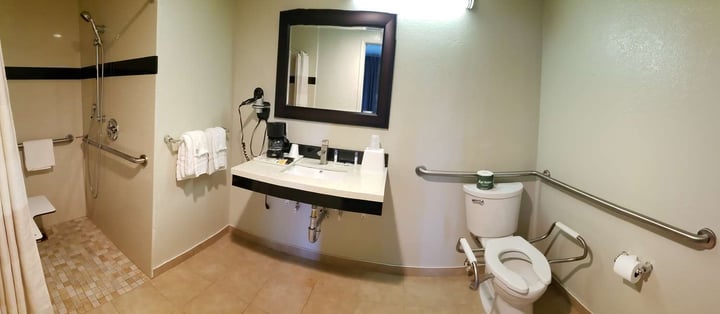 Mobility Accessible Roll In Shower