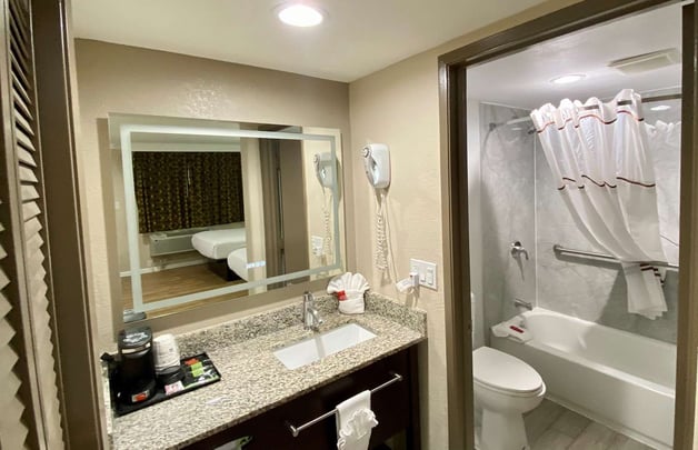 Two Queen Guest Bathroom