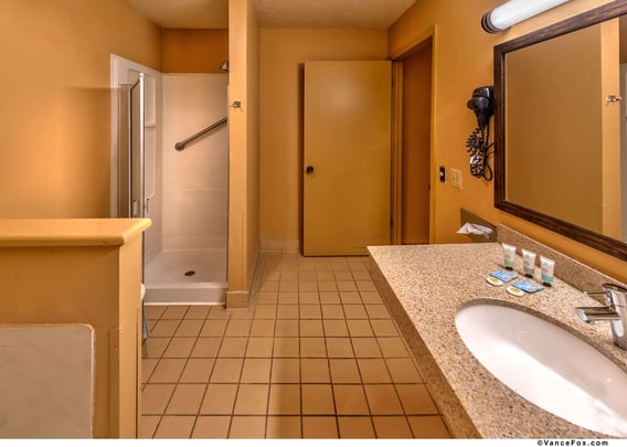 ADA Single King/Queen Bathroom/Walk-in Shower