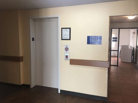 Elevator and Laundry Area