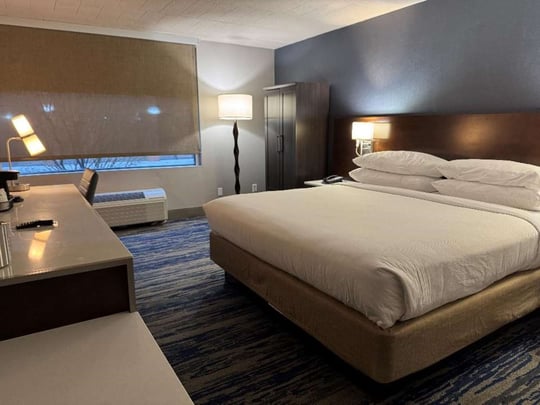 King Guestroom with Roll-In-Shower