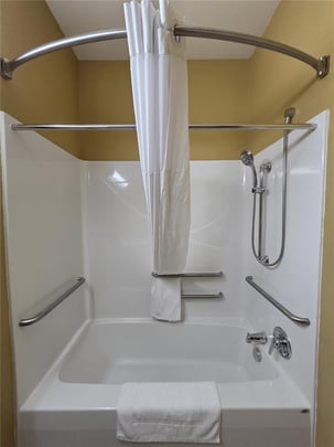 Mobility Accessible Bathroom with Bathtub