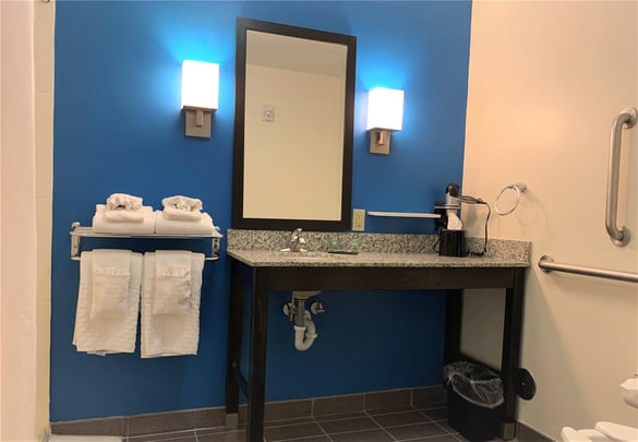 Mobility Accessible Guest Bathroom