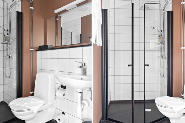 Hotel Falkoping bathroom standard single