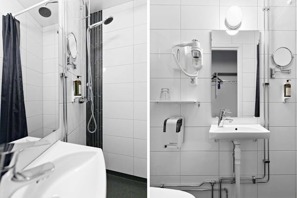 Doubleroom bath Nora Stadshotell BW