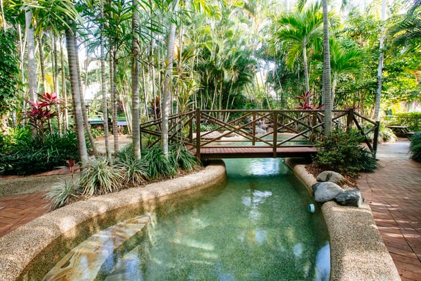 Lagoon style pool & spas