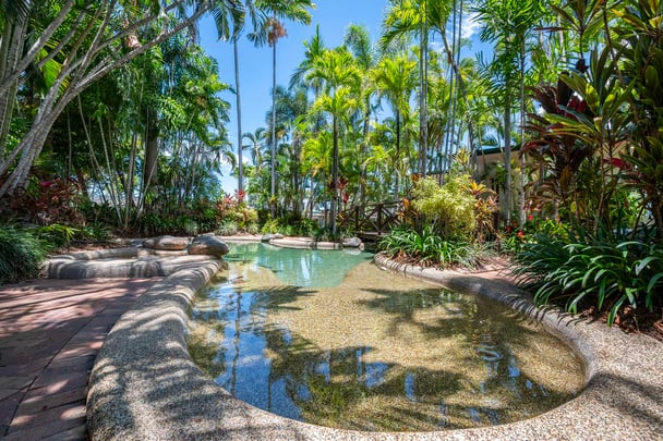 Lagoon style pool & spas