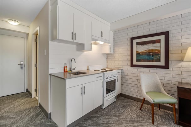 One Queen Kitchenette