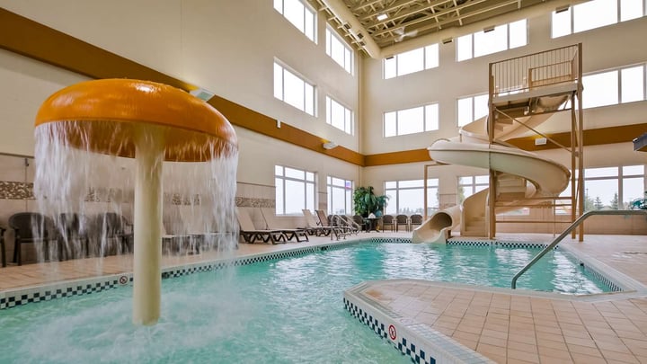 Indoor Pool Waterslide