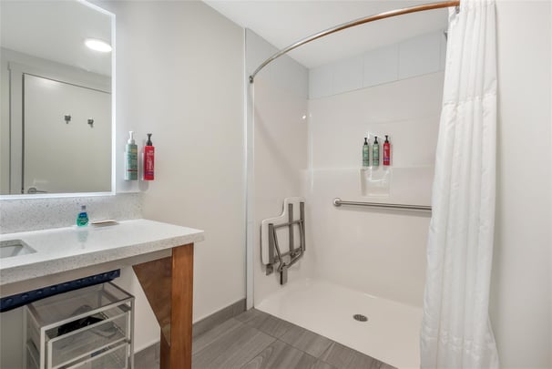 ADA - 1 Queen Bed w/ Roll In Shower