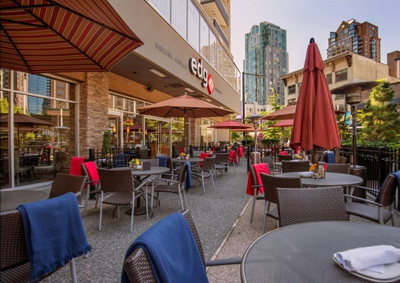 The Edge Social Grille & Lounge- Experience the largest patio on Granville Street