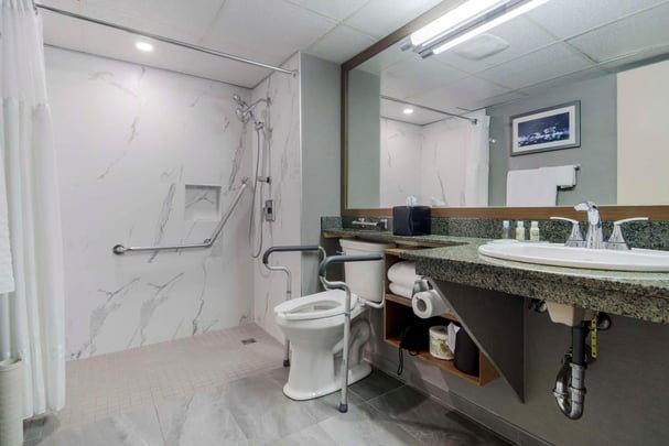 Spacious Suite offering Two double beds with a Wheelchair Accessible Bathroom