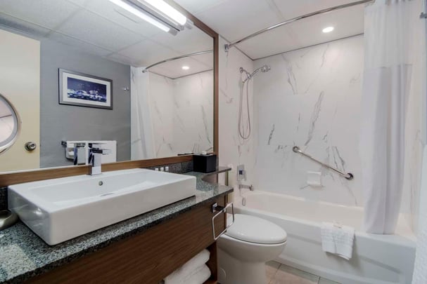 Suite One King Bed Bathroom