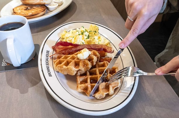 Breakfast Buffet Waffle