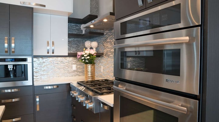 Penthouse corner of the kitchen