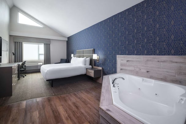 King Suite Bedroom and Whirlpool