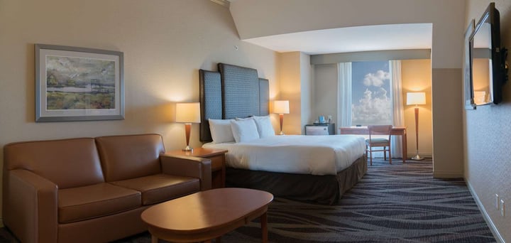 One Queen Lakeside Guest Room Mobility Accessible