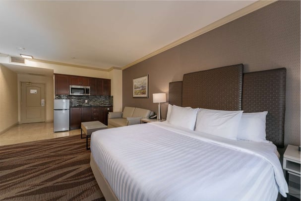 KKB One King Bed Studio with a Balcony and Lakeview