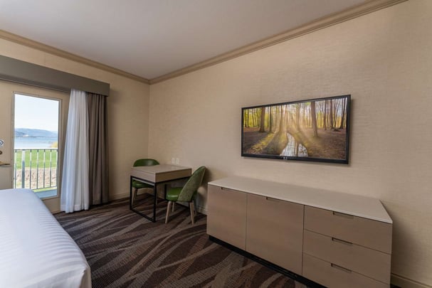 KKB One King Bed Studio with a Balcony and Lakeview