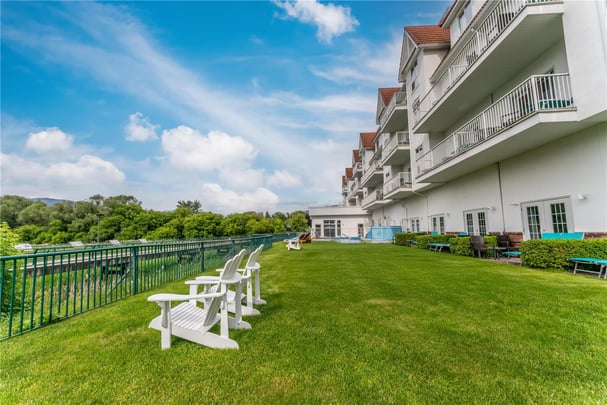 Wedding lawn area low angle