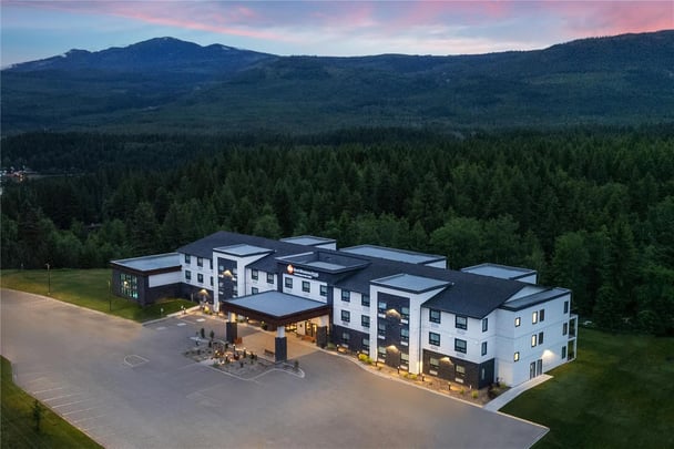 Exterior Drone Twilight