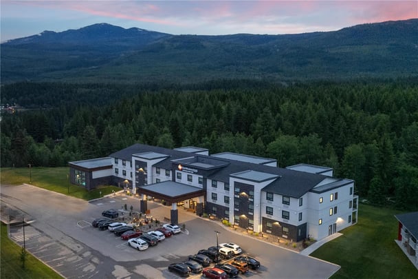 Exterior Drone Twilight