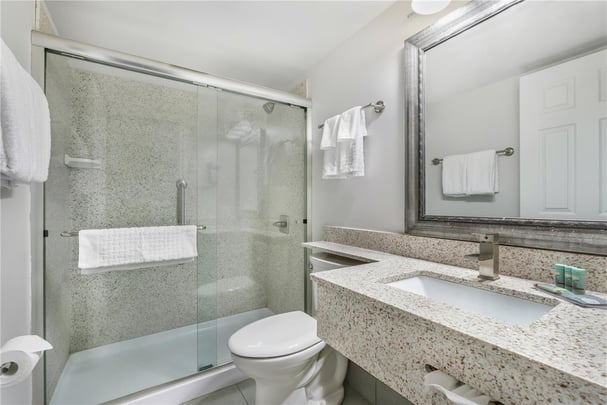 Guest Bathroom with Walk-In Shower