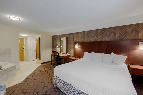 1 King Bed with 2 person Jacuzzi Tub