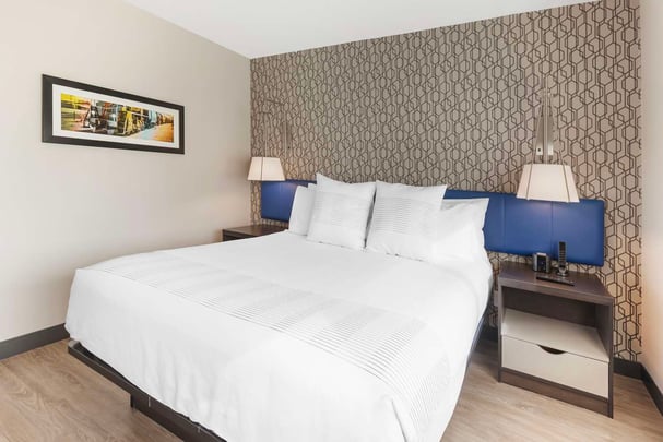 One King Bed Suite Guest Room with separate bedroom