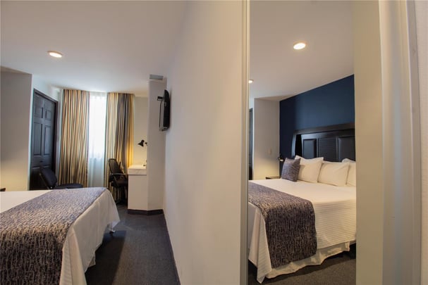 One Queen Bed