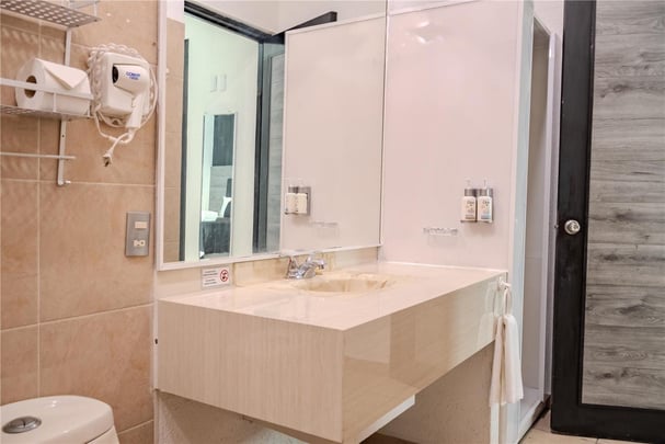 Two Double Bed Bathroom