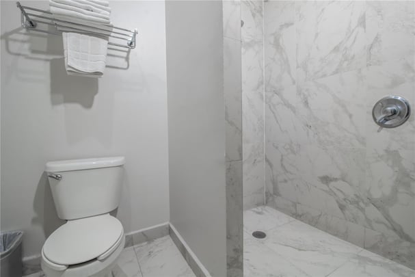 One King Bed Connected Bathroom