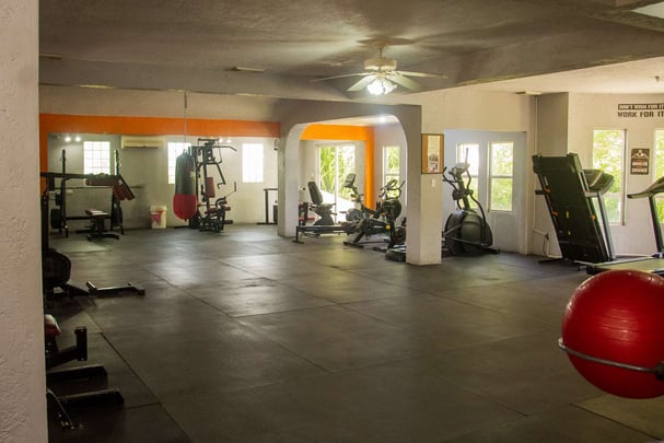 Fitness center area