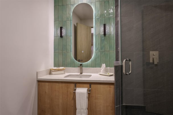 Suite One King Bed Bathroom