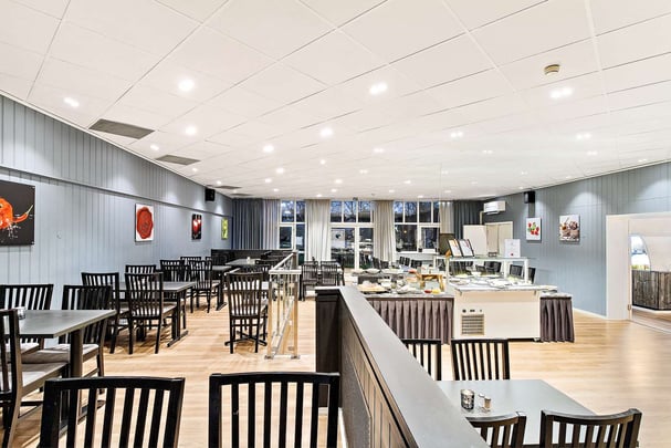 Tingvold park breakfast area