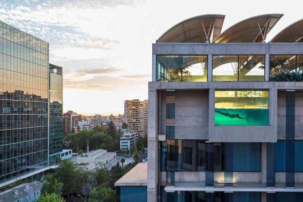 Hotel Exterior with Pool View