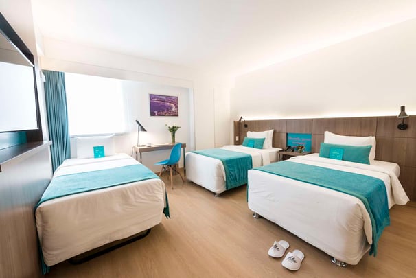 Twin room with extra bed