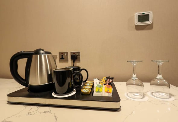 Coffee Maker, Tea Selection in the Room