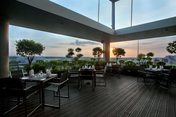 Charcoal Restaurant At Dusk