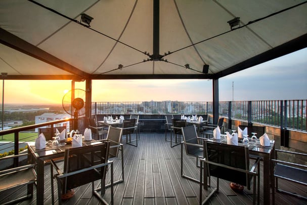 Charcoal Restaurant At Dusk