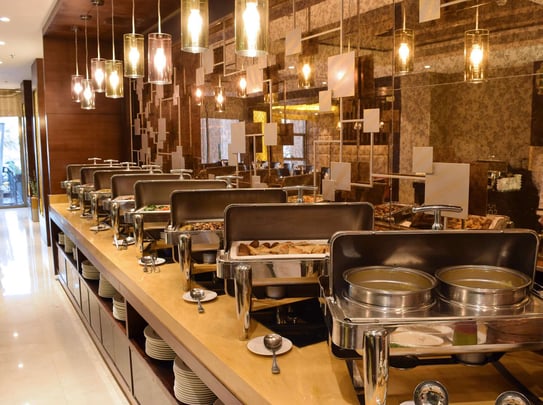 Restaurant Buffet Hot section