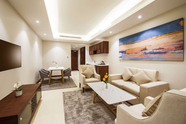 Executive Suite Living and Dining Room