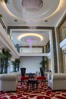 Seating area in lobby