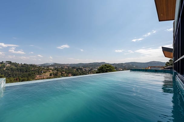 Infinity edge pool with a breathtaking view