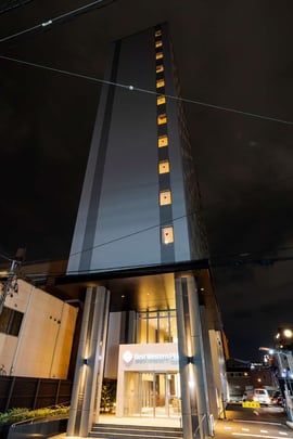 Hotel Building Night Time