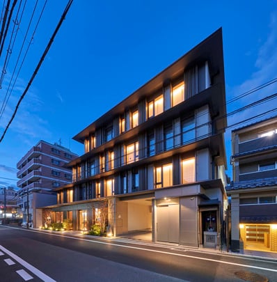 Hotel Exterior at Night